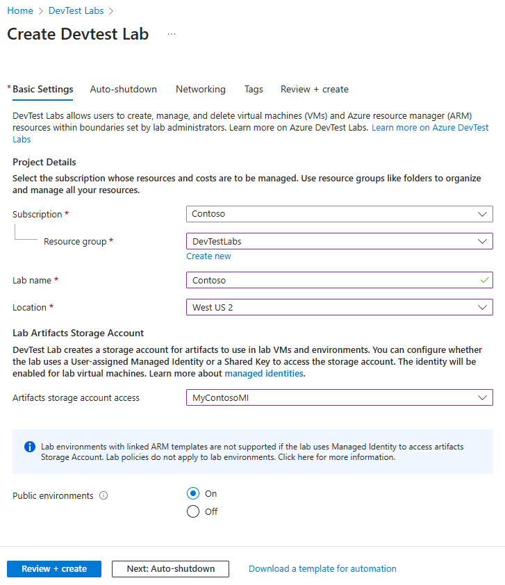 Screenshot der Registerkarte 