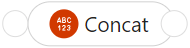 Screenshot zeigt die getrennten Funktion namens Textkette.