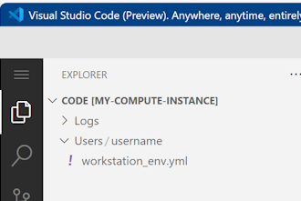 Screenshot der workstation_env.yml-Datei im Benutzernamenordner.