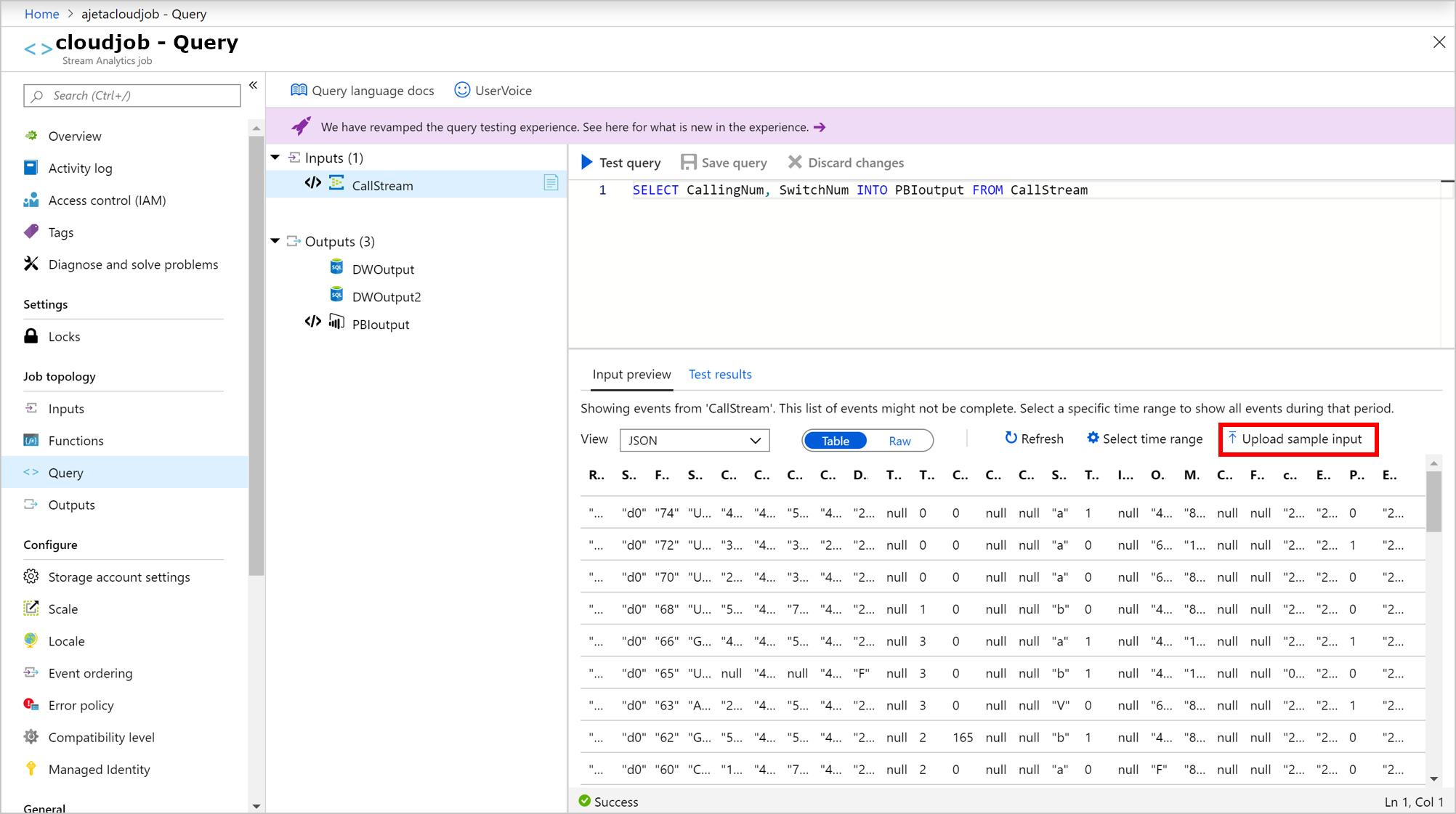 Screenshot der Eingabeoption 
