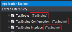 Screenshot of the package name for each model.