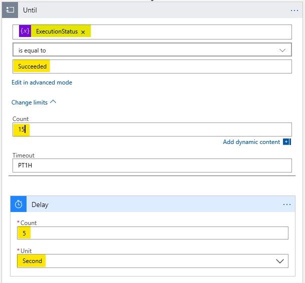Screenshot des Containers für Bis-Schleife