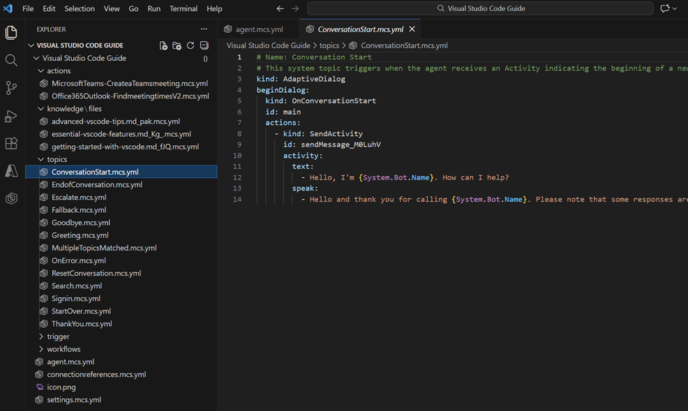 Screenshot der lokalen Entwicklungsumgebung.