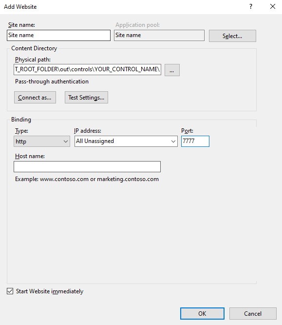 IIS-Website
