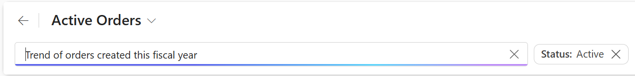 Screenshot mit einem Prompt in natürlicher Sprache für die Datenvisualisierung