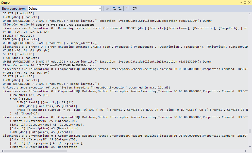Output Window