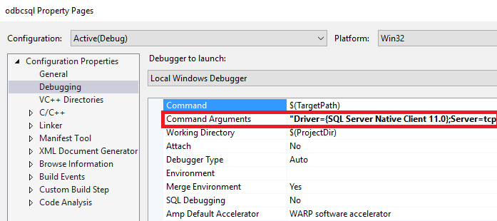 DSN Propsfile.