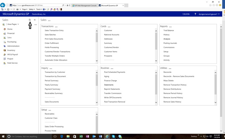 Navigation pane shows the navigation pane options dialog.