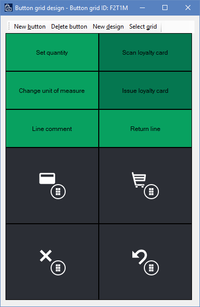 Screenshot of Button grid designer.