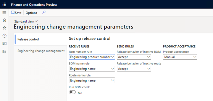 Setting up product acceptance conditions Setting up product acceptance conditions.