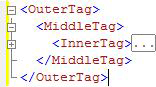 XML code with inner node hidden XML code with inner node hidden