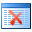 Table delete operator icon Table delete operator icon
