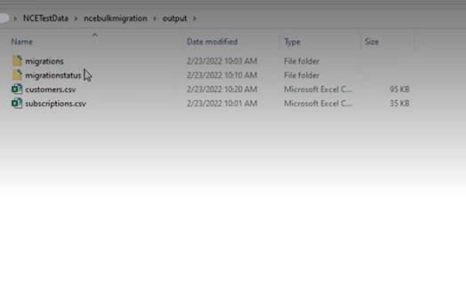 Migrations output folder example Migrations output folder example
