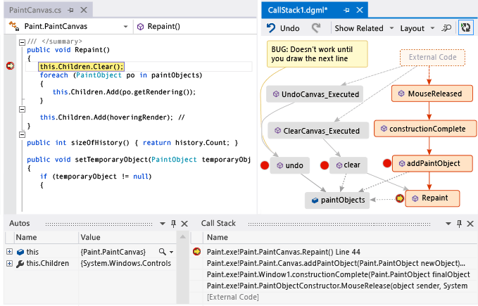 DebuggerMap_AddPaintObjectCallStack Add another call stack to code map