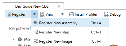 Registrar nuevo ensamblaje.