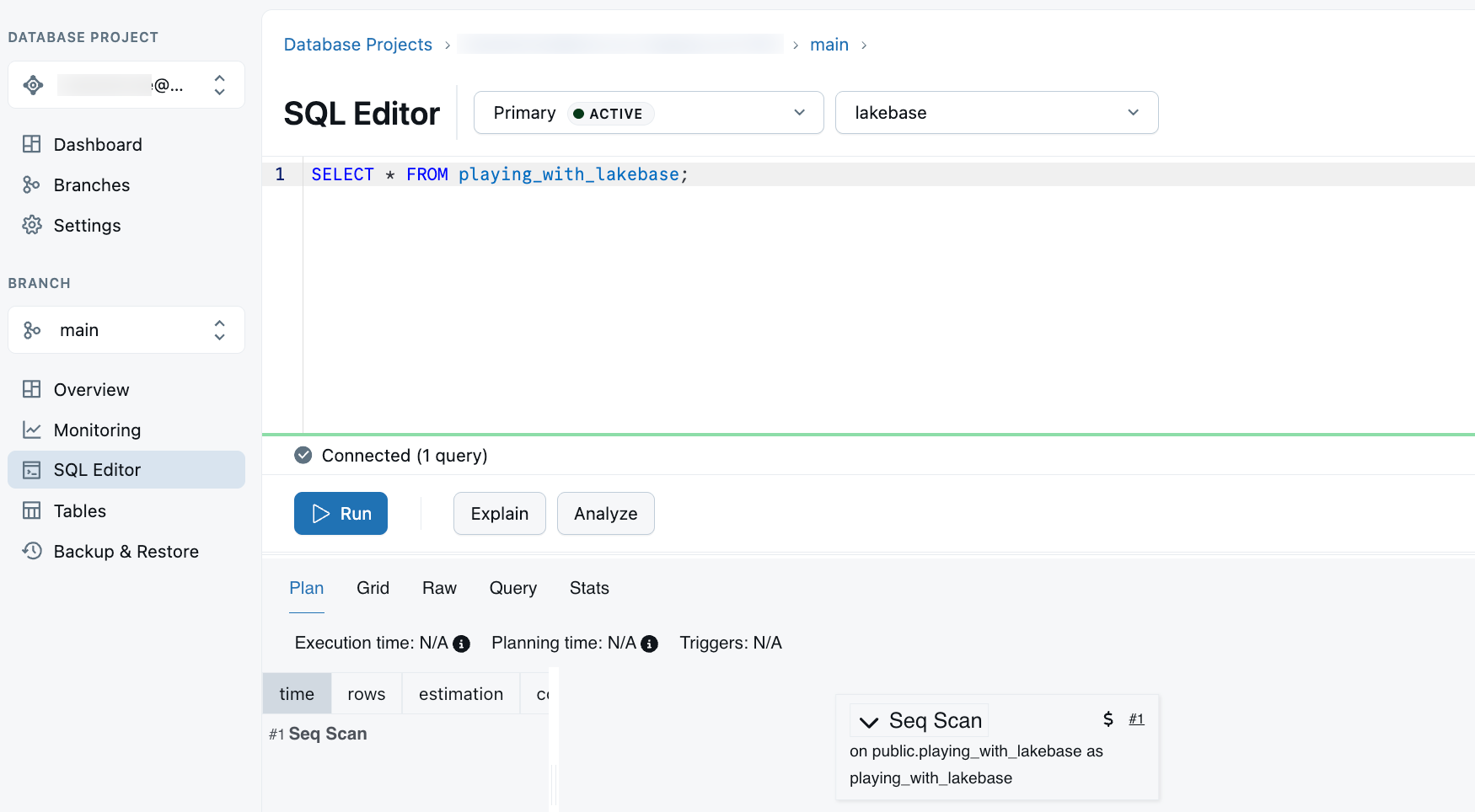Spiegazione e analisi dell'editor SQL LKB