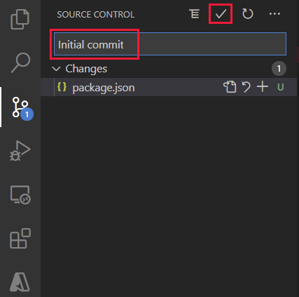 Effettuare un commit iniziale nel repository
