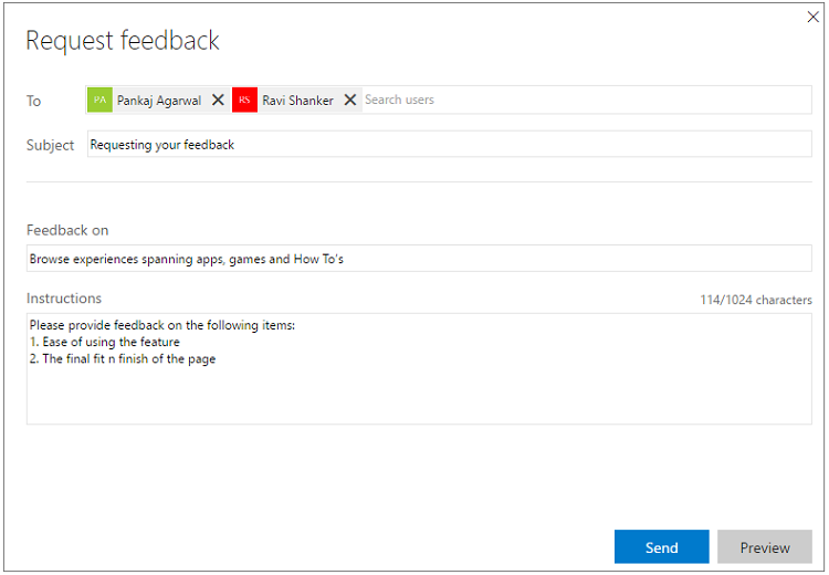 Flusso di feedback delle richieste XT