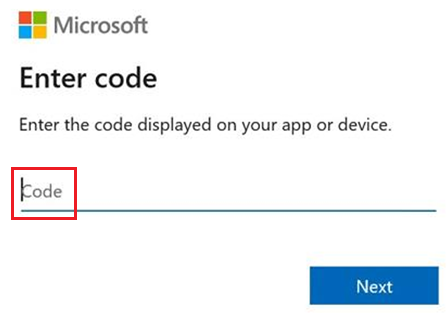 Screenshot che mostra il codice Microsoft.