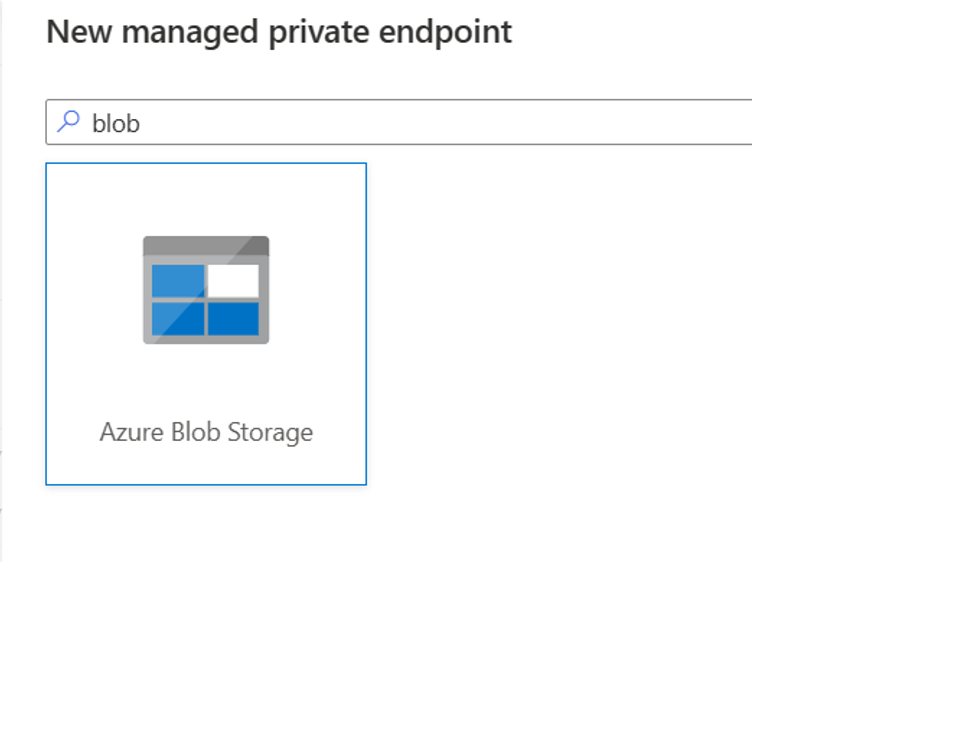 Screenshot di Archiviazione BLOB di Azure.
