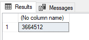 Screenshot dei risultati della query per il pool SQL serverless.