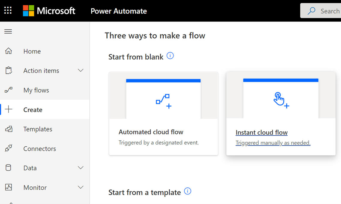 Flow CreateFlow Create