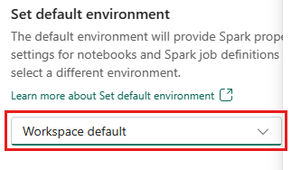 Screenshot della creazione dell'ambiente tramite il menu a tendina degli allegati nell'impostazione WS.