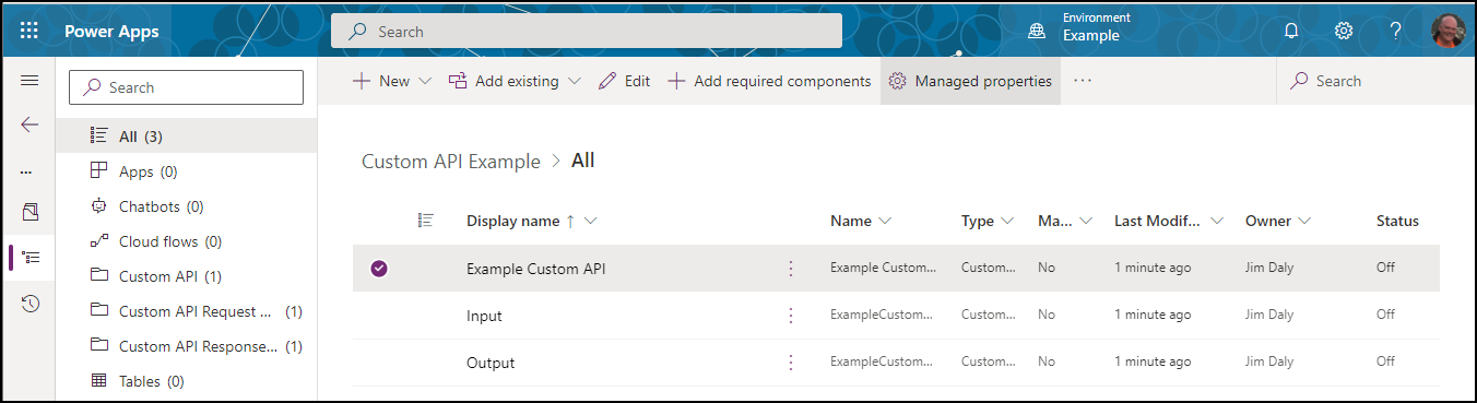 Is Customizable 管理プロパティを設定する